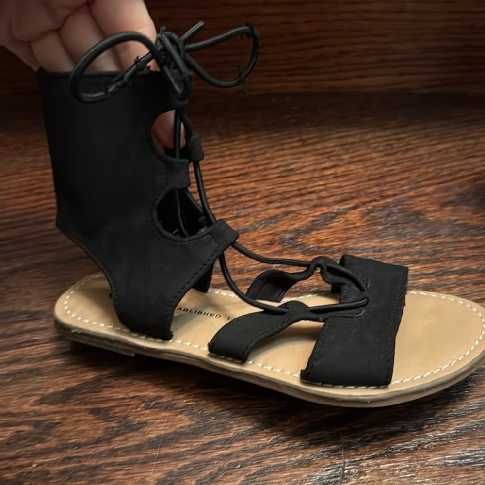 GAP KIDS - Gladiator Sandal Black - size 13